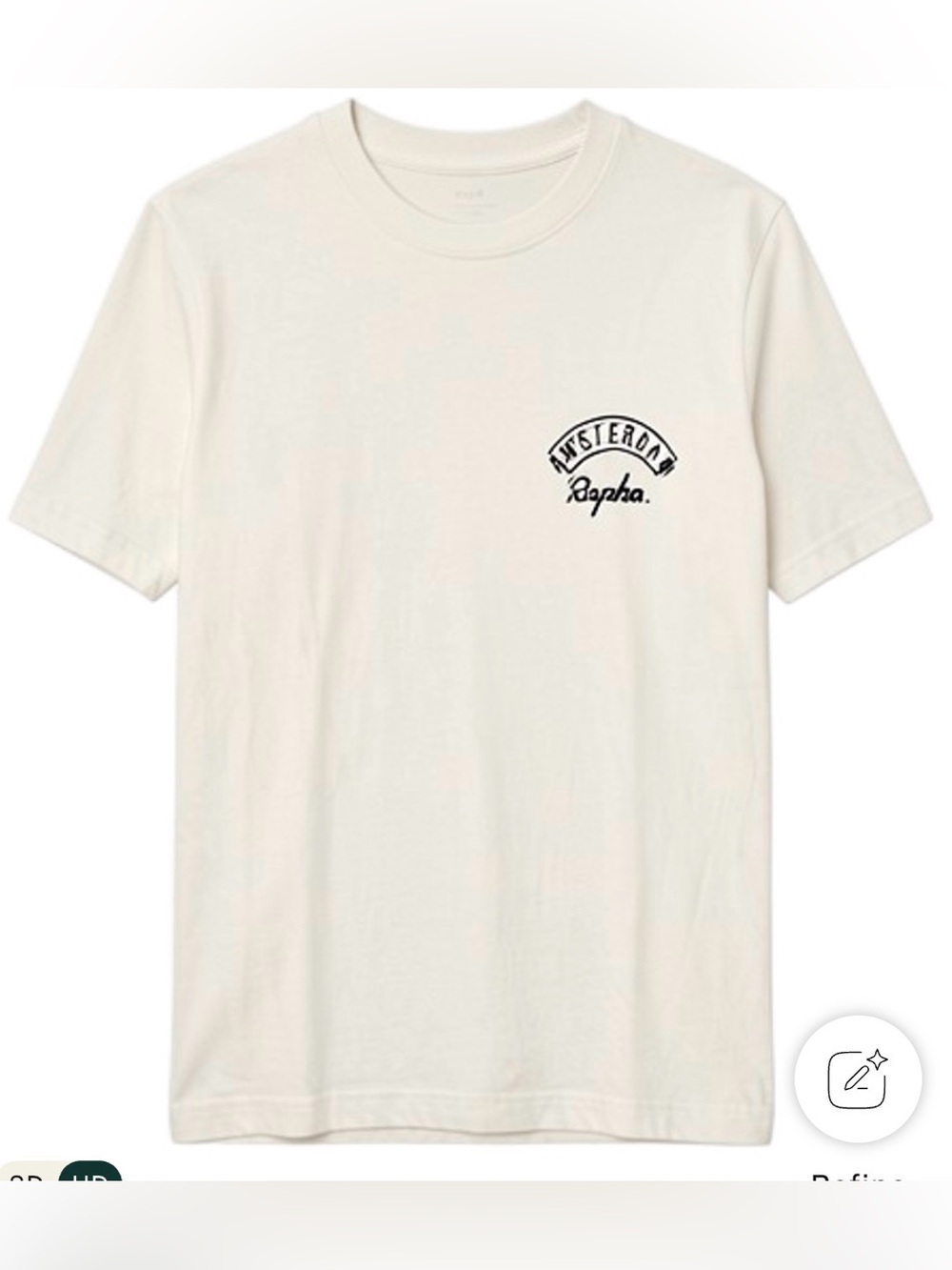 Rapha White Amsterdam Logo Short Sleeve Tee